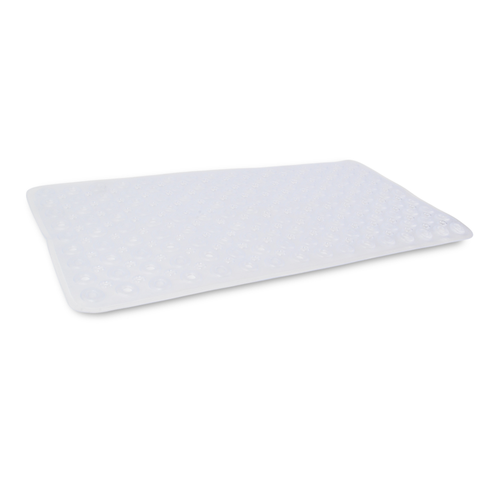 B0363T_1alfombra de PVC BG4500 TRANSPARENTE Alfombra Baño pvc 38 x 68 cm Transparente con círculos - Image 1