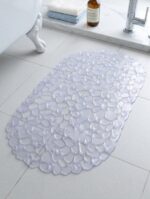 Alfombra de Baño de PVC Antideslizante 66x36 cm